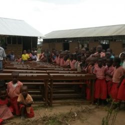 School with donated desks