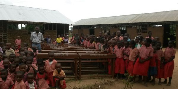 School with donated desks