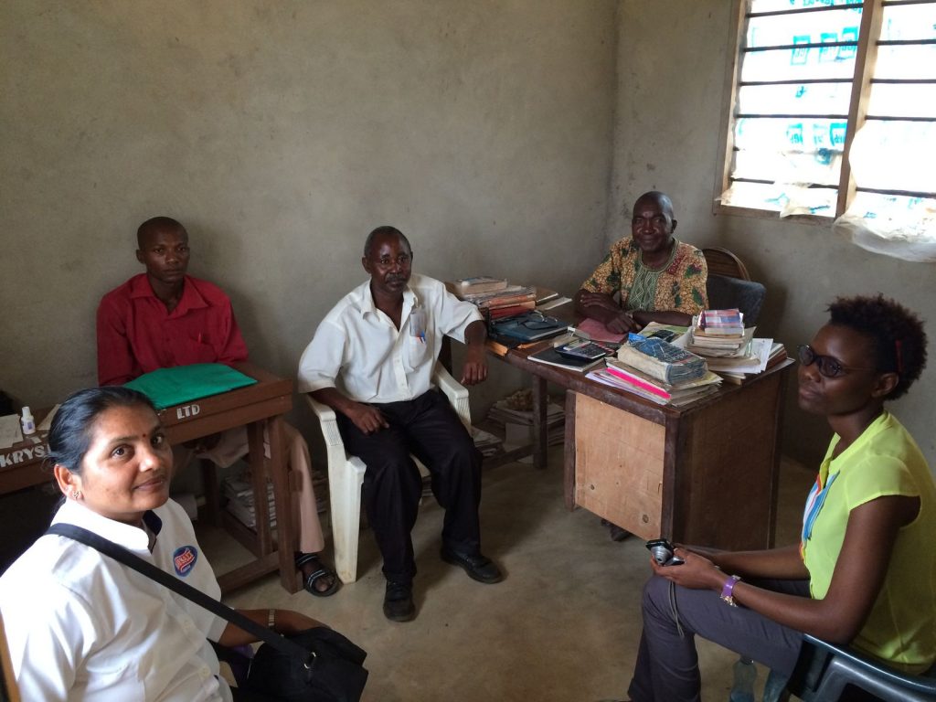 Mt Zion Primary school staff and Krystalline Salt employees