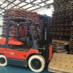 Electric fork lifts are greener and energy efficient.