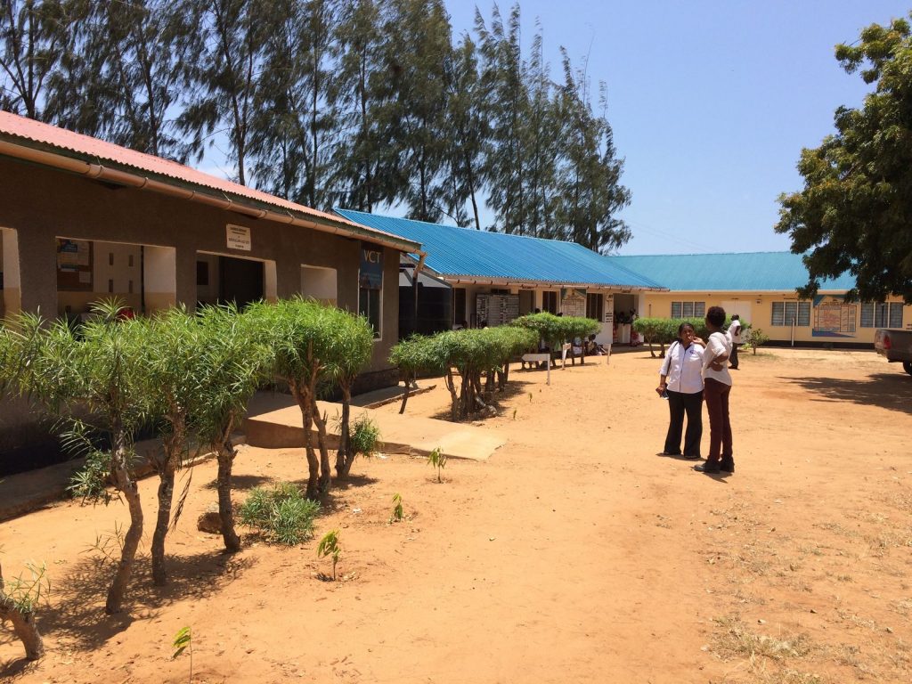 All 3 buildings at Marereni Maternity and Dispensary with Krystalline Employees