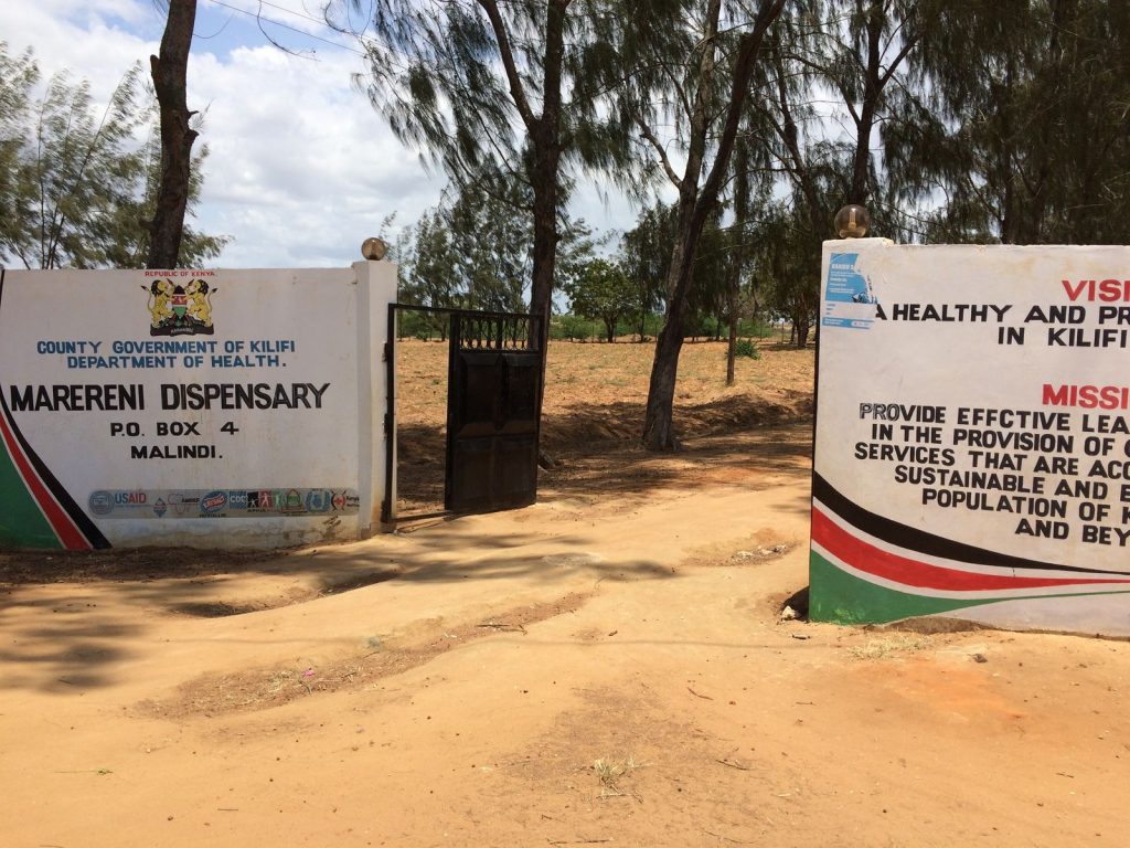 Marareni Maternity Ward and Dispensary Entrance.